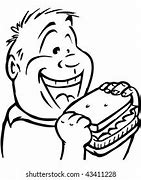 Image result for Eating a Sandwich Cartoon