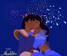 Image result for Aladdin and Jasmine Art