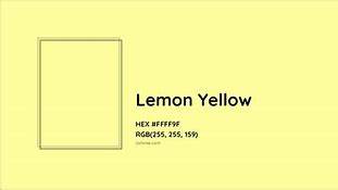 Image result for Lemon Yellow Pantone
