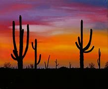 Image result for Arizona Desert Sunset Painting