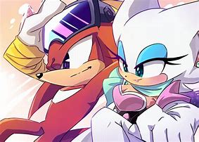 Image result for Knuckles and Rouge Fan Art