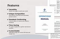Image result for Operations Manual Template