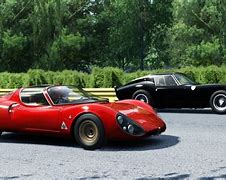 Image result for Alfa Romeo 33 Stradale vs Ferrari 330