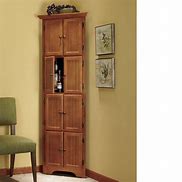 Image result for Tall Corner Storage Cabinet with Doors