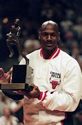 Image result for Michael Jordan with NBA Trophy
