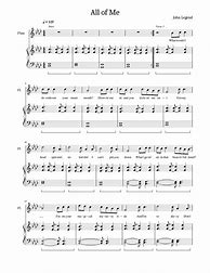 Image result for All of Me John Legend Flute Sheet Music