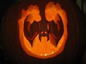 Image result for Upside Down Bat Pumpkin Stencil