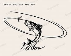 Image result for Fly Fishing Trout Silhouettes