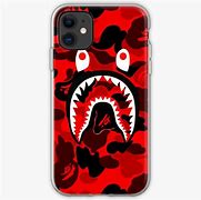 Image result for BAPE iPhone 11 Red Case