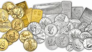 Image result for Gold and Silver Bullion with a Stock Chart Background