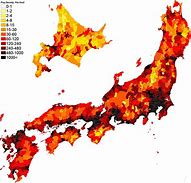 Image result for Japan Population Map
