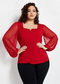 Image result for Plus Size Red Tops