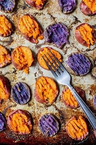 Image result for Smashed Sweet Potatoes