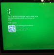 Image result for Windows Green Screen of Death