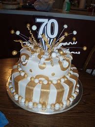 Image result for 70th Birthday Cake Decorations