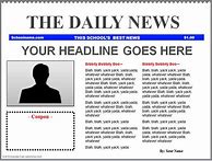 Image result for Simple Newspaper Template