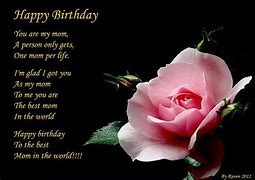 Image result for Mother's Birthday Poems