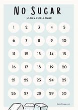 Image result for No Sugar Challenge to Lose 40 Pounds