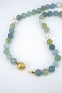Image result for Antique Aquamarine Bead Pearl Necklace
