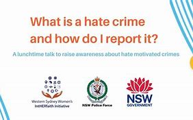 Image result for Example Police Report Hate Crime