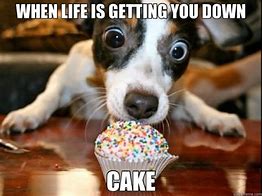 Image result for Cake Makes Me Happy Meme