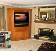 Image result for Flat Screen TV Corner Cabinets