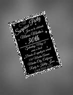 Image result for 00Th Birthday Invitation Silver and Black