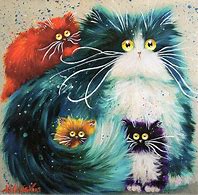 Image result for Funny Cat Paintings