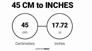 Image result for 45 Cm to Inches