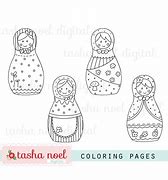 Image result for Babushka Doll Coloring Page