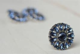 Image result for Large Navy Rhinestone Buttons
