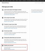 Image result for Delete Apple Account