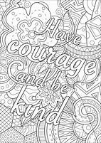 Image result for Be Kind Adult Coloring Pages