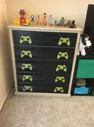 Image result for Kid Sitting in Dresser Gaming Setup