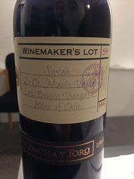 Image result for Concha y Toro Syrah Winemaker's Lot Llanuras Camarico