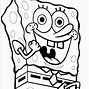 Image result for Black and White Drawing of Spongebob