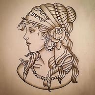 Image result for Gypsy Woman Drawing