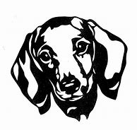 Image result for Black and White Dog Stencil