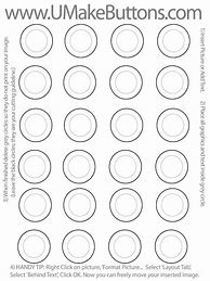Image result for 1 Inch Button Template to Cut
