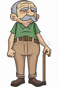 Image result for Frail Old Man Cartoon