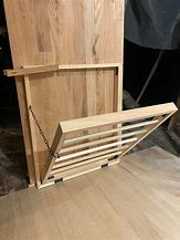 Image result for Metal and Wood Wall Mounted Drying Rack