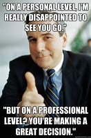 Image result for Favorite Co-Worker Leaving Meme