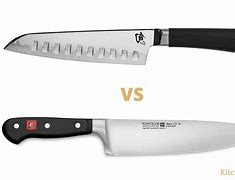 Image result for Santoku Knife vs Chef Knife