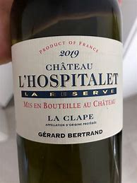 Image result for Gerard Bertrand Coteaux Languedoc Clape l'Hospitalet Reserve Blanc