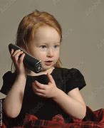 Image result for Child Answer Phone