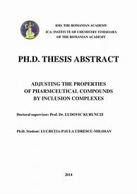 Image result for PhD Thesis Abstract