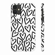 Image result for Black and White Heart Phone Case