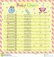 Baby Chart For Colorful Vector Illustration Stock
