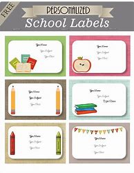 Image result for Free Printable School Labels