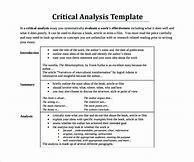 Image result for Examples of Critical Analysis Thesis